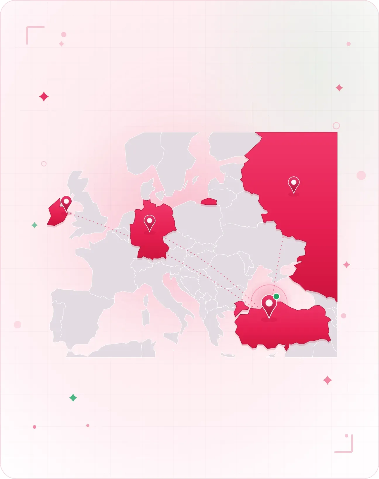 Operativ in 4 Ländern.
Ein Account Manager.